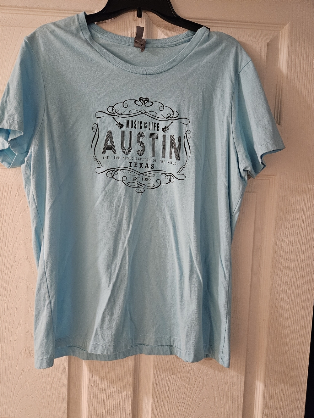 Austin Texas Graphic Tee - Light Blue